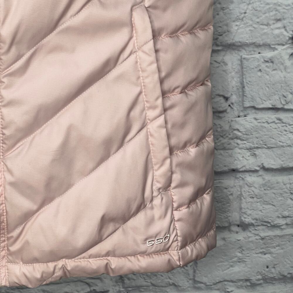 The North Face Alps 2.0 550 Womens Pink Down Puffer Vest Size M Full Zip Pockets - Picture 3 of 11